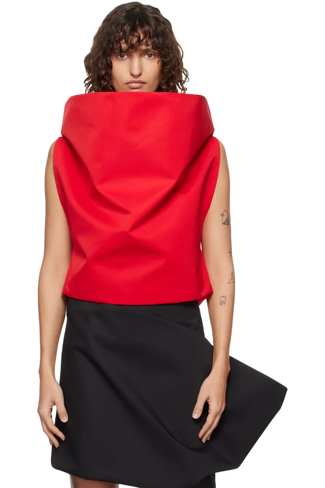 Red Extended Cone Top, image 1 of 1 from SSENSE