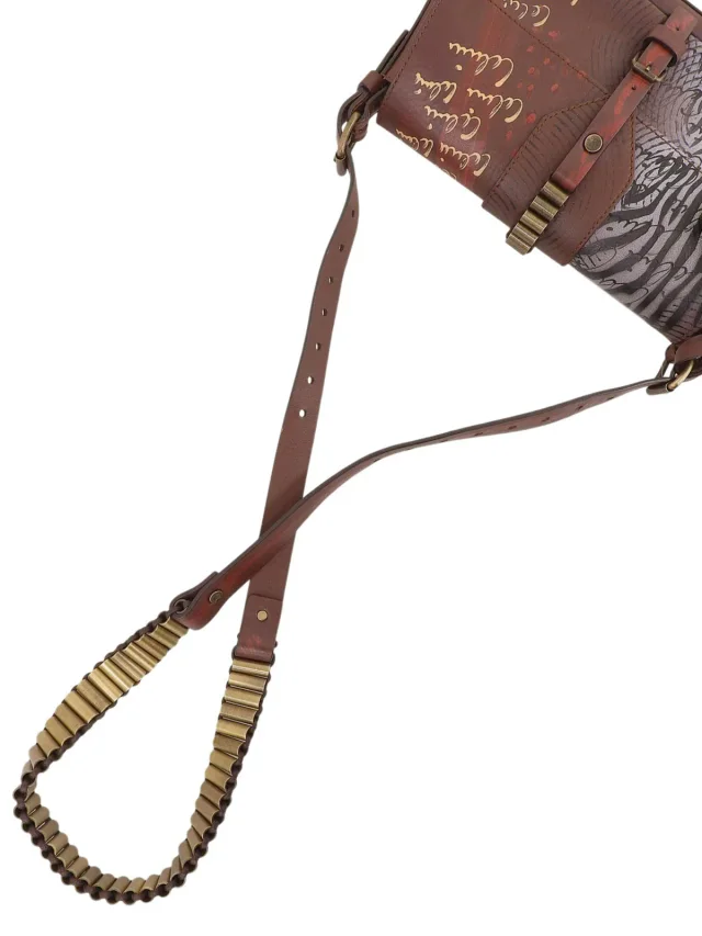 Celine Hand-painted shoulder bag Brown/Multicolor from VINTAGE QOO TOKYO, photo 10 of 10