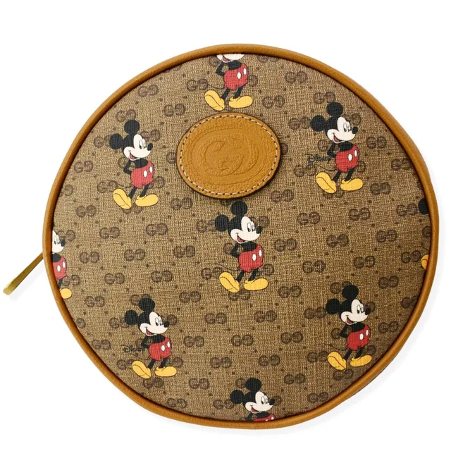 Gucci Disney x Mini GG Supreme Round Backpack Bag Beige 603730 in Beige Canvas from Dallas Designer Handbags