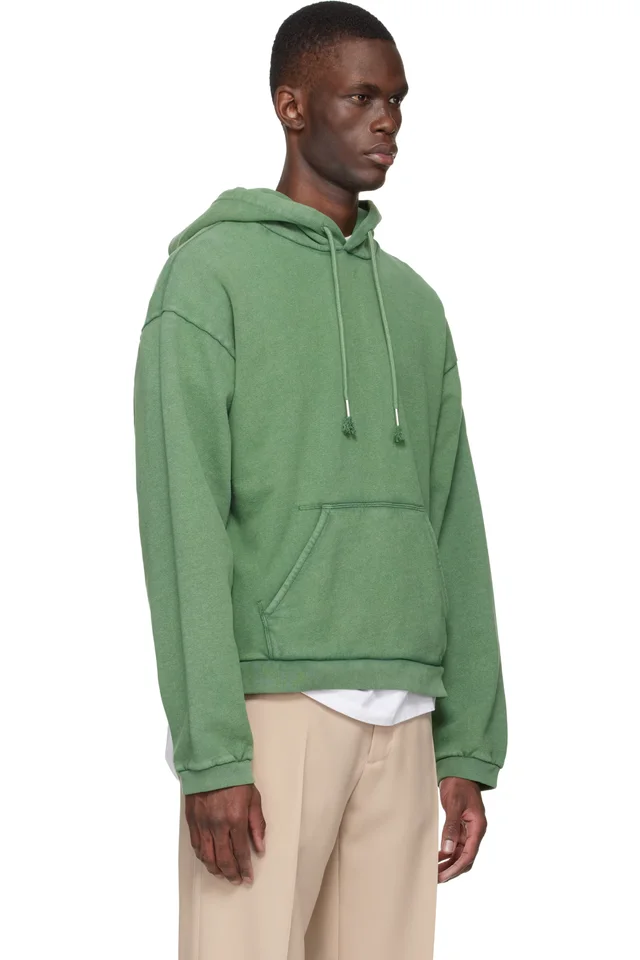 Stockholm (Surfboard) Club Green Logo Hoodie, photo 2 of 4 from SSENSE