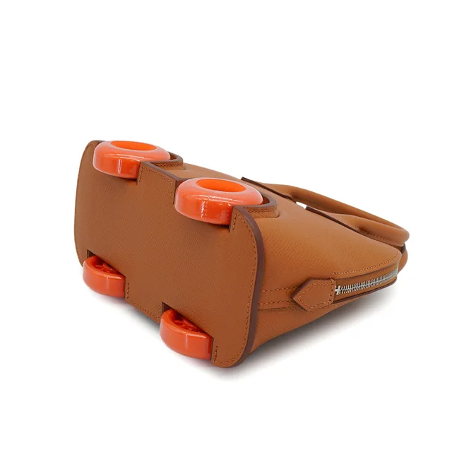 Hermès Bolide On Wheels Mini 20 Gold Veau Epsom Hand Shoulder Bag 2024 W Stamp Palladium Hardware in Gold Epsom leather from Luxury Promise, photo 2 of 2