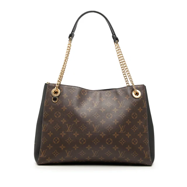 Brown Louis Vuitton Monogram Surene MM Tote Bag in Brown Coated canvas from Designer Revival