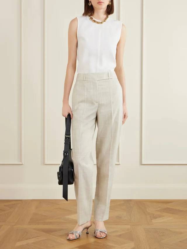 JOSEPH Zen wool-twill straight-leg pants in White, photo 2 of 2 from NET-A-PORTER (Canada)