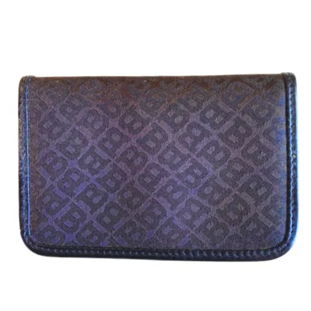 Bally Vintage Monogram Credit Card Case in brown|red Leather from Poshmark