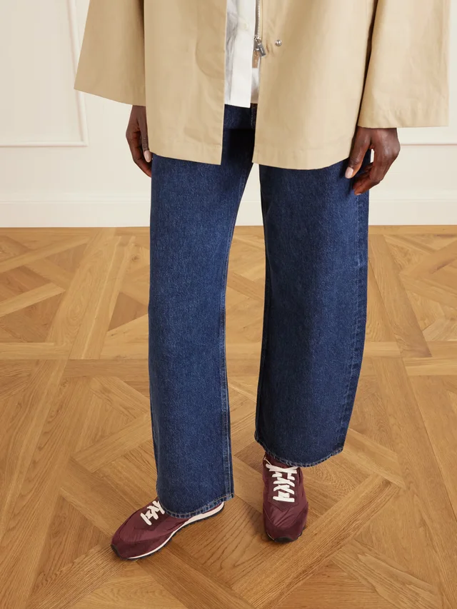 LE MONDE BERYL Slim Runner suede and leather-trimmed shell sneakers in Red, photo 2 of 2 from NET-A-PORTER (Canada)