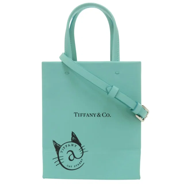 Tiffany & Co. Mini Shopping Tote Leather Handbag in blue Leather from Grailed