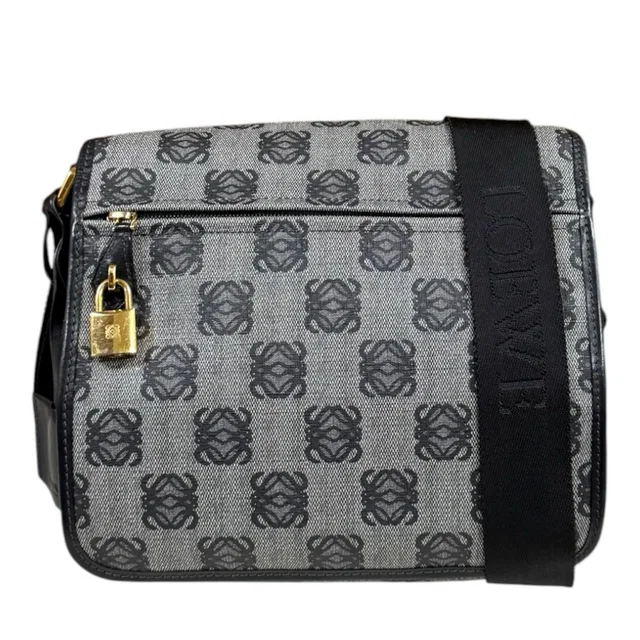 Loewe Anagram Shoulder Bag Gray in Grey from The Reluxe