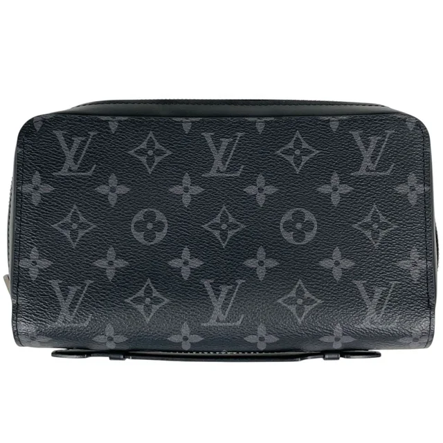 Louis Vuitton Zippy XL Wallet Zip Around Monogram Eclipse Noir in Black from The Reluxe