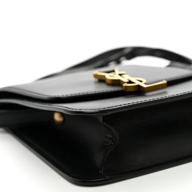 Saint Laurent Smooth Calfskin North South Kaia Satchel Black in Black Calfskin from FASHIONPHILE, photo 8 of 10