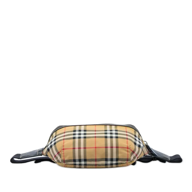 Beige Burberry Medium House Check Nylon Sonny Belt Bag in Beige Nylon from Designer Revival, photo 3 of 5