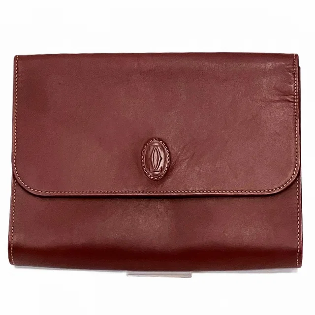 Cartier Must Leather Clutch Bag in Leather from LuxUness