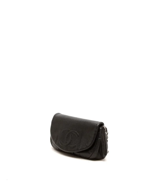 Chanel CC Half Moon Wallet On Chain Bag in Caviar leather from A Retro Tale, photo 2 of 2