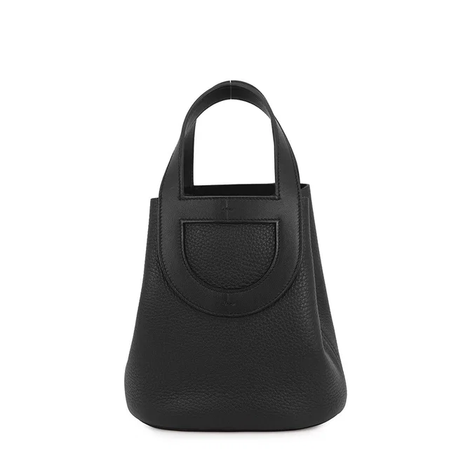 Hermès In the loop Black Taurillon Clemence Swift Leather Size 18 in Black Clemence leather from GALLERY RARE