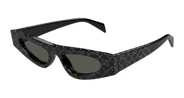 Gucci Gg1779s Logo-Jacquard Acetate Sunglasses — Black in Black from HEWI