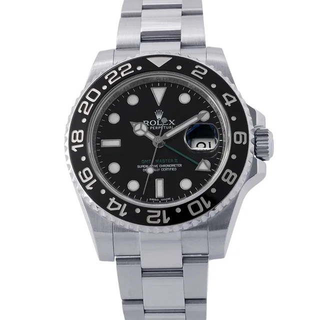 Rolex GMT MasterII W40mm Stainless Steel Black Dial116710LN in Black from GALLERY RARE
