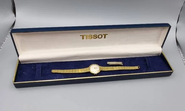 Tissot Vintage Bracelet Watch Plaque or Gold 20 Microns TC Untested in Gold Gold 20 Microns TC from Oxfam Online Shop