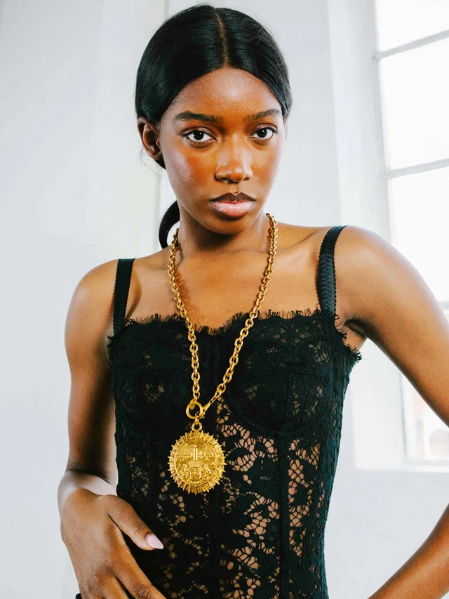 Chanel Crest Medallion Necklace from Arcade Vintage