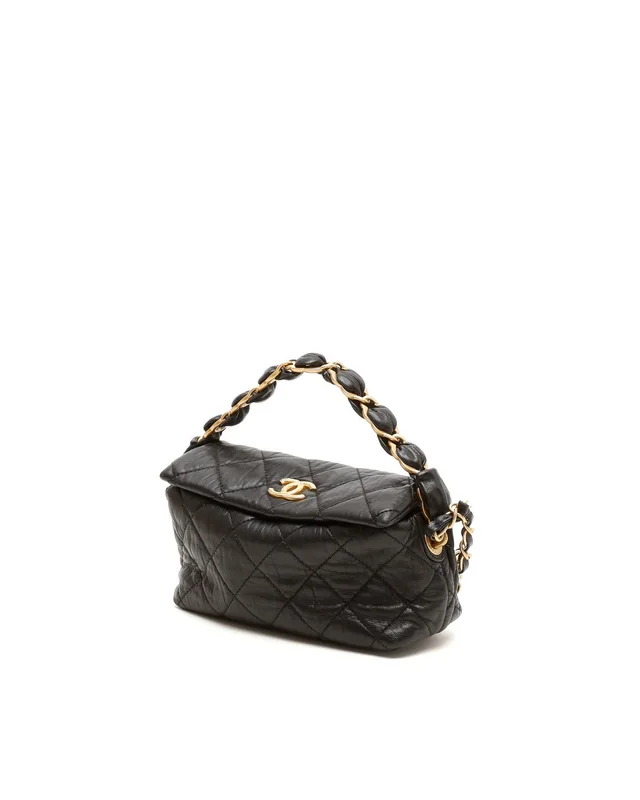 Chanel Small CC Quilted Chain Bag in Leather from A Retro Tale, photo 2 of 7