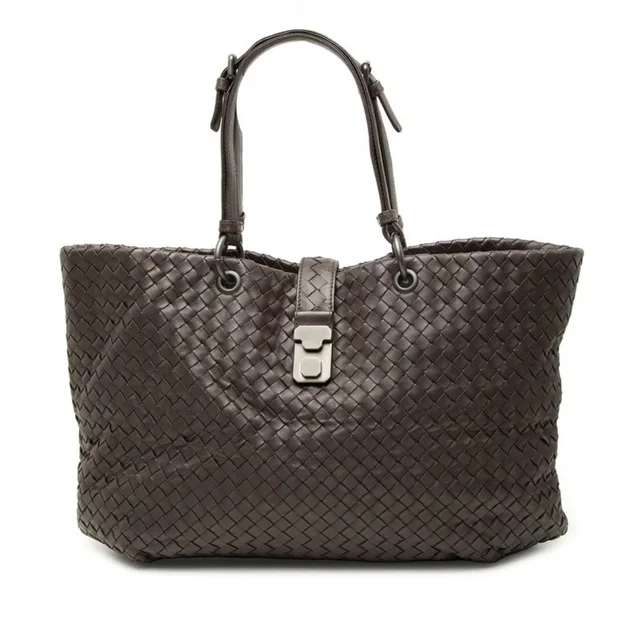 Bottega Veneta Brown Leather Intrecciato Tote Bag in brown|red Woven leather from Poshmark