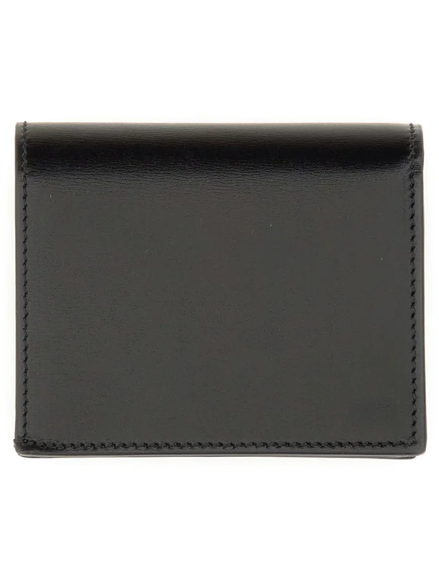 Alexander McQueen Calf Skin Wallet — Black & Purses in Black Calfskin from HEWI
