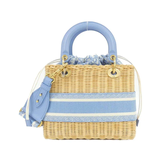 Dior OBLIQUE Wicker Canvas Handbag in Blue Wicker from LuxUness, photo 2 of 8