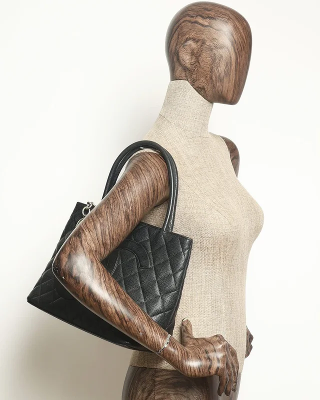 Chanel Caviar Quilted Medallion Tote Bag in Caviar leather from A Retro Tale, photo 15 of 15