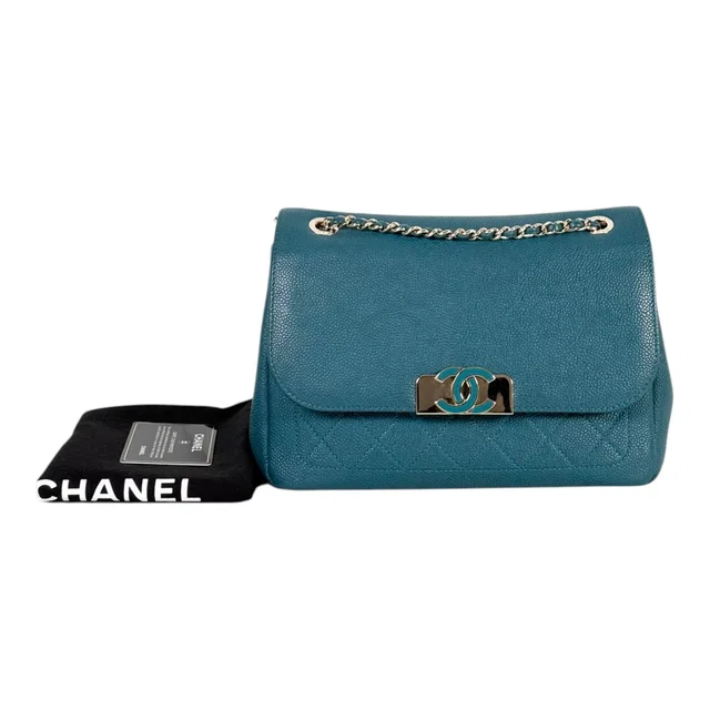 Chanel Multi Pouching Flap Bag in Caviar in Caviar leather from Luxury Promise