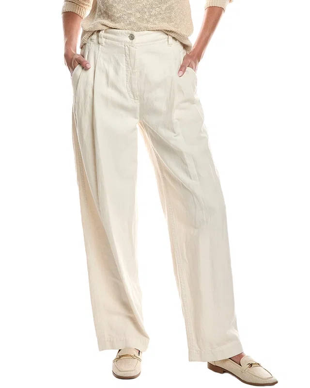Brunello Cucinelli Linen-Blend Pant, image 1 of 1 from Gilt