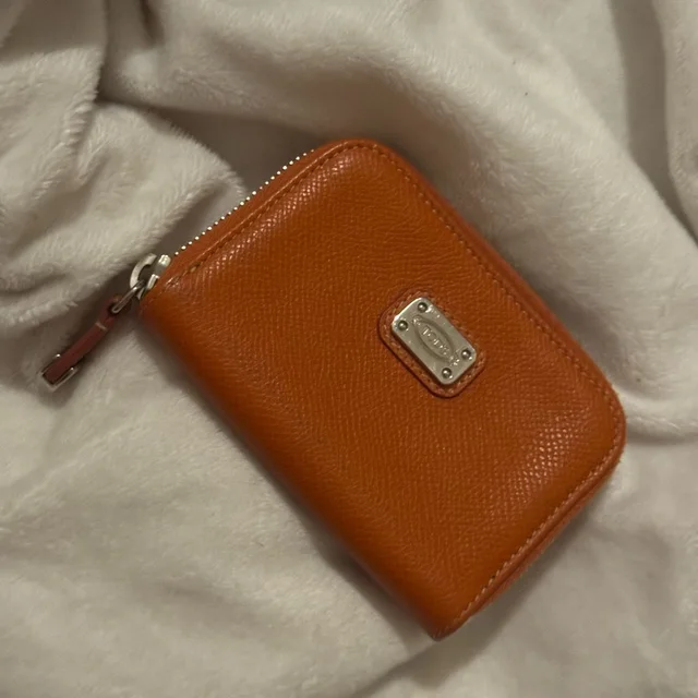 Tod's Coin Purse (Unisex) in silver|gray|brown|red Saffiano leather from Poshmark