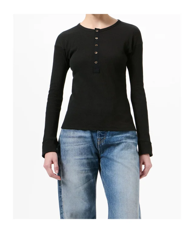 Our Legacy Gentle Henley Long Sleeve Top, photo 2 of 5 from SENSER