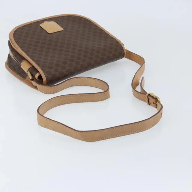 Celine Vintage Macadam Canvas And Leather Brown Bag in Brown Canvas from HEWI, photo 7 of 23
