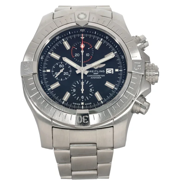 Breitling Super Avenger A13375 48mm Stainless Steel Watch from H&T