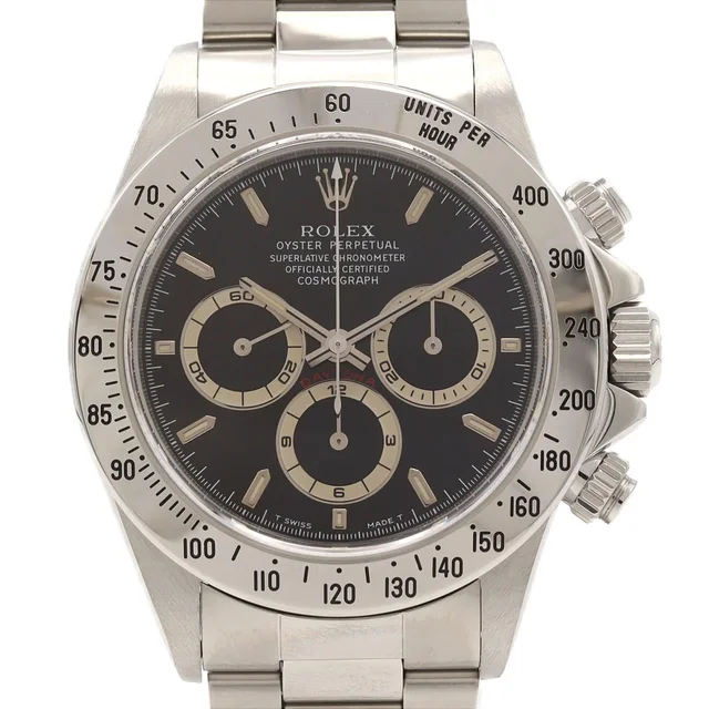 Rolex Daytona 16520 SS Automatic U-Serial in Dial color: black Case: stainless steel Bracelet: stainless steel from KOMEHYO