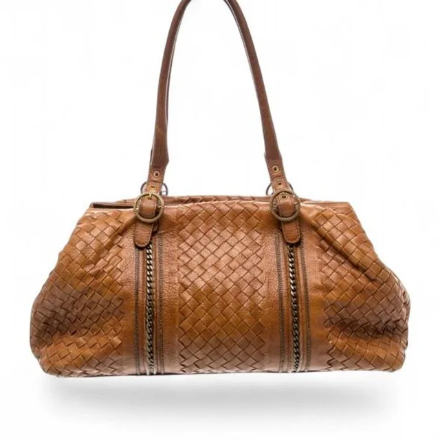 Bottega Veneta Women's Shoulder bags - Brown/Tan in red|neutral|brown from Depop, photo 1 of 1
