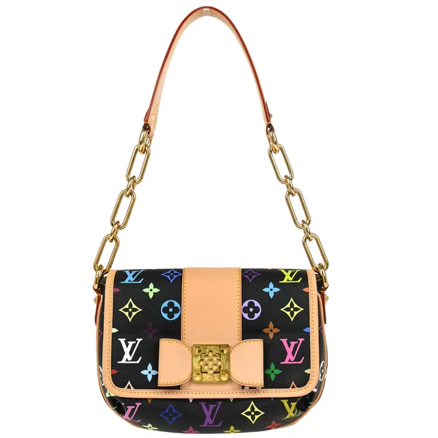 Louis Vuitton 2010 Black Monogram Multicolor Patty Handbag M40306 in Black Canvas from AMORE Vintage Tokyo