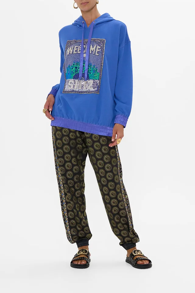 Camilla eBoutique SILK BAND OVERSIZED HOODIE WITH POCKETS- BLUE DEFY GRAVITY from CAMILLA, photo 1 of 1