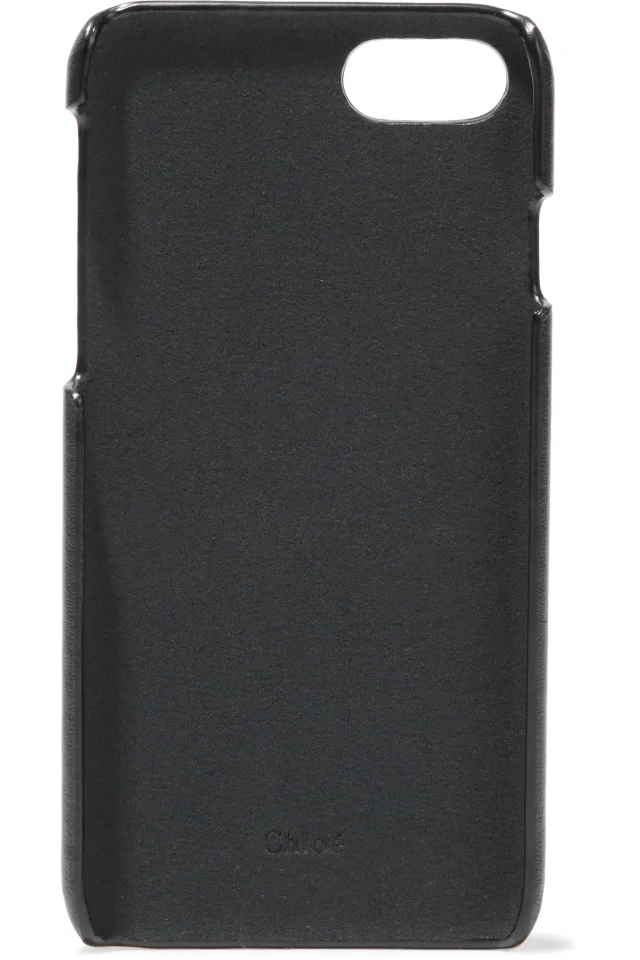 Chloé Vick Logo-Embossed Leather iPhone Case, photo 2 of 3 from THE OUTNET