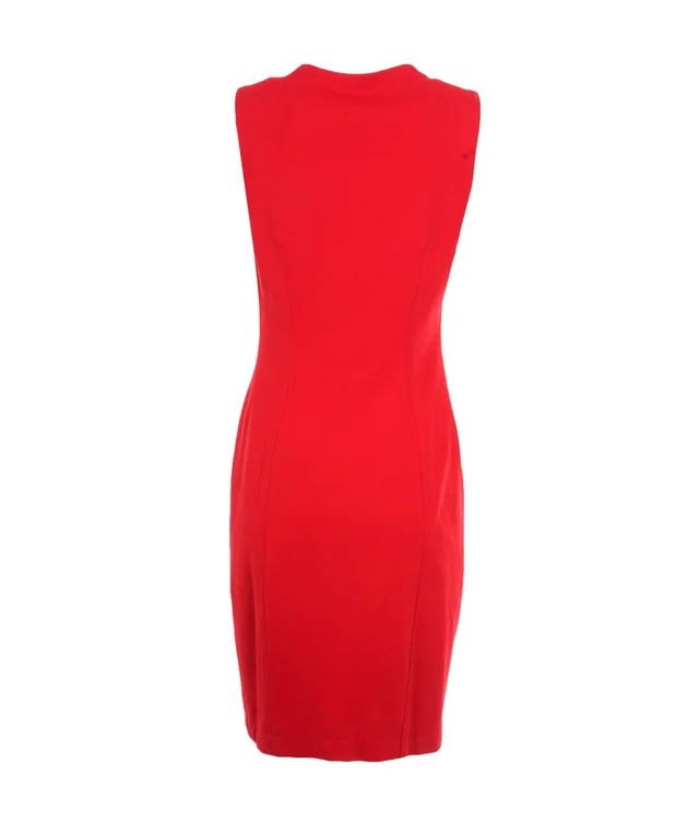 Versace red dress with latex details in Red Wool from Luxury Promise, photo 2 of 2
