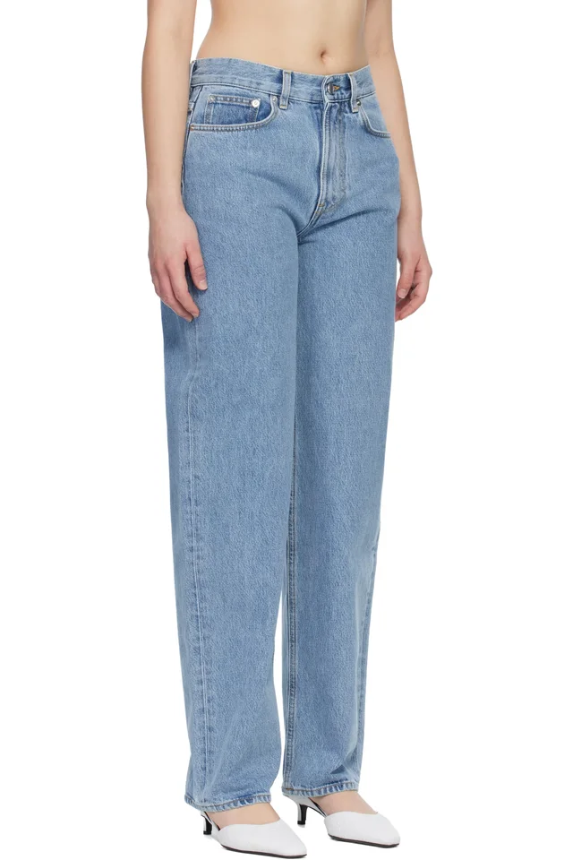Loulou de Saison Blue SAMUR LDS Organic Denim Boyfriend Jeans, photo 2 of 4 from SSENSE
