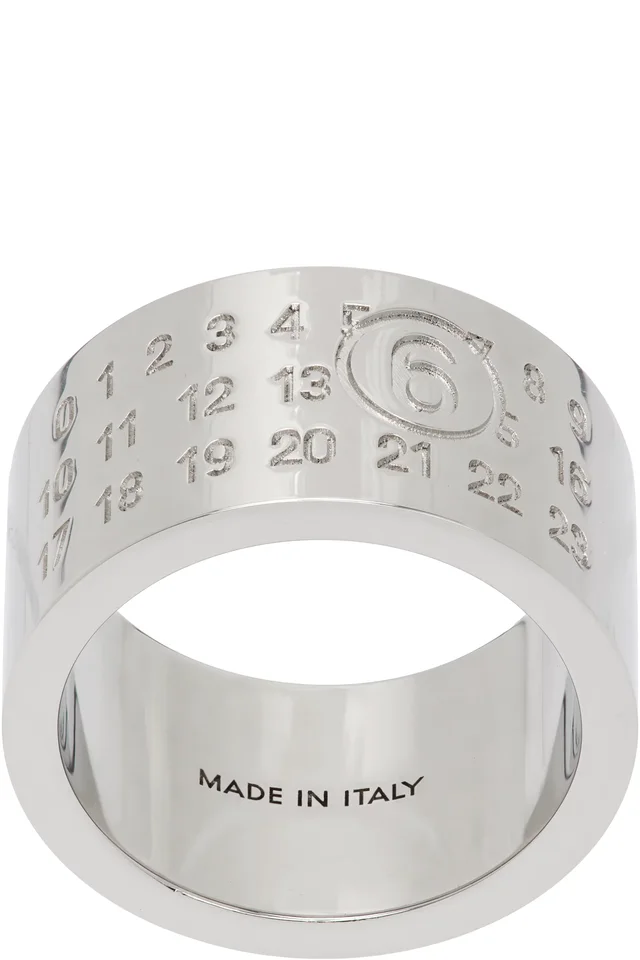 MM6 Maison Margiela Minimal Logo Ring, image 1 of 1 from SSENSE
