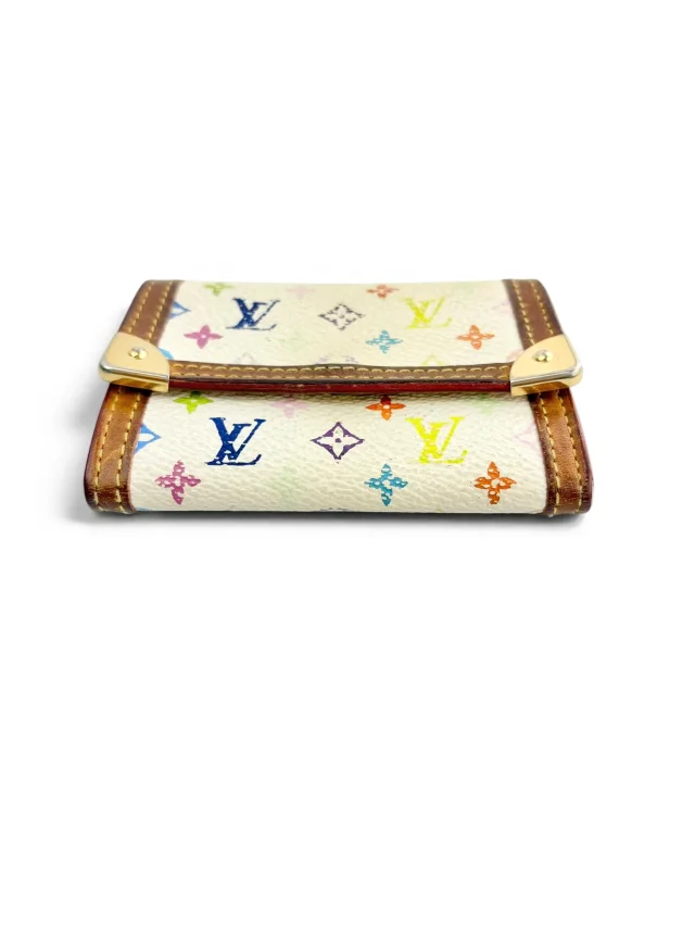 Louis Vuitton White Monogram Multicolor Snap Case in White Coated canvas from Season 2 Consign, photo 2 of 6