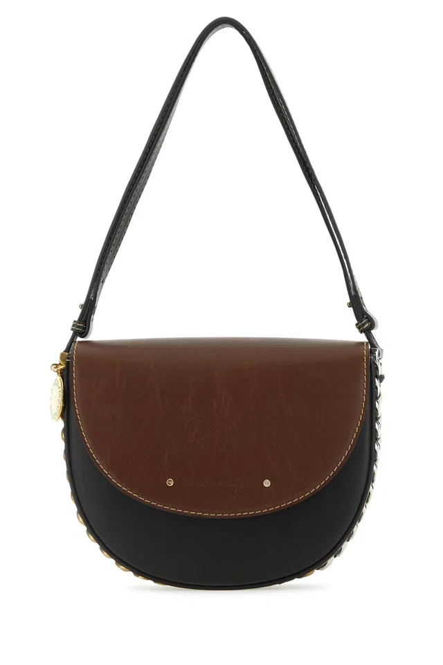 Stella McCartney Frayme Shoulder Bag — Black in Black Leather from HEWI