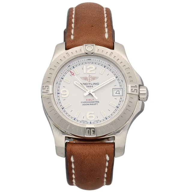 Breitling Colt A74389 36mm Stainless Steel Watch in Leather from H&T