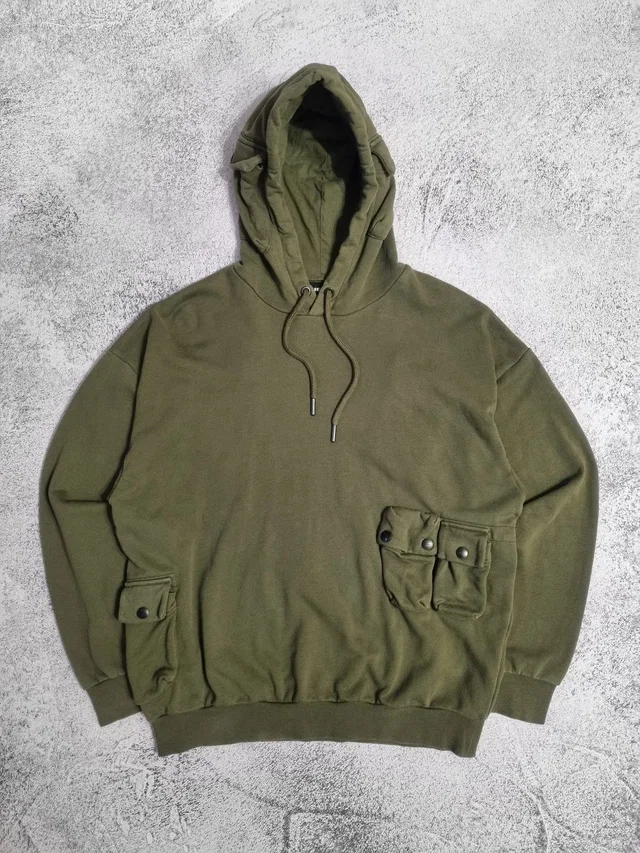 Diesel Erpock Multipocket Military Hoodie in green from Grailed