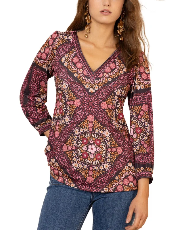 Hale Bob Paloma Long Sleeve Blouse, image 1 of 1 from Rue La La