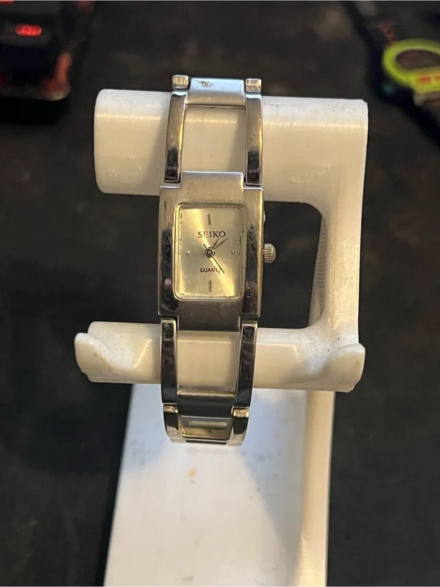Seiko Vintage Quartz Silver Tank Dress Watch in gray|silver from Poshmark