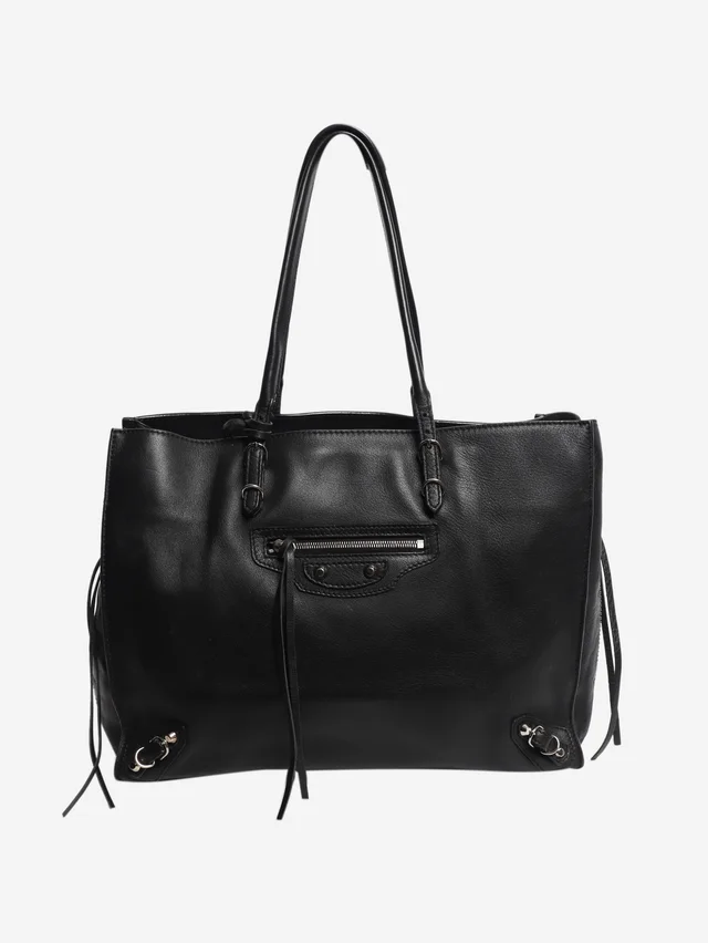 Balenciaga Black Papier leather bag in Black Leather from Sign of the Times