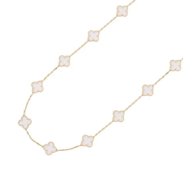 Van Cleef & Arpels Vintage Alhambra Necklace with 20 Crystal MotifsVCARP39C00 18K Yellow Gold in Yellow from GALLERY RARE