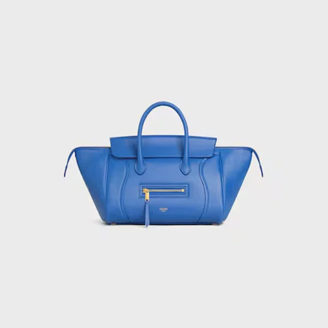 Celine E26 Shoulder Bag — Blue Leather in Blue Leather from HEWI