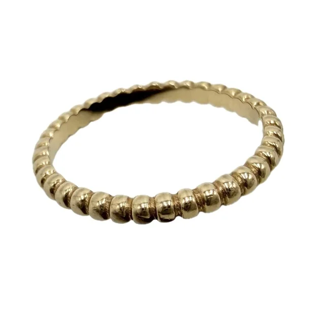 Van Cleef & Arpels Ring Perlee 18K Gold YG 54 Yellow No Vcarpjmg in Yellow from The Reluxe